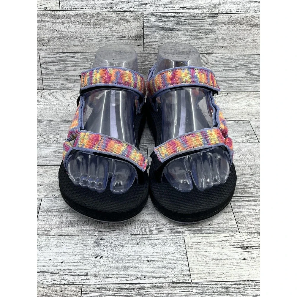 Teva Sandals Womens Size 6 Black Multicolor Strap Hiking Trail‎ 1003987